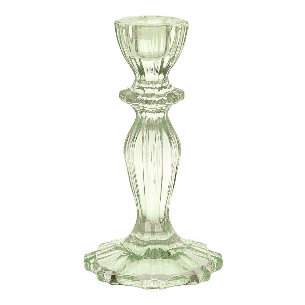 Boho Green Glass Candle Holder - MarramTrading.com