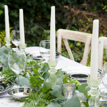 Load image into Gallery viewer, Boho Green Glass Candle Holder - MarramTrading.com
