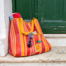 Load image into Gallery viewer, Bon Appetit Recycled Plastic Lemon Tote Bag - MarramTrading.com
