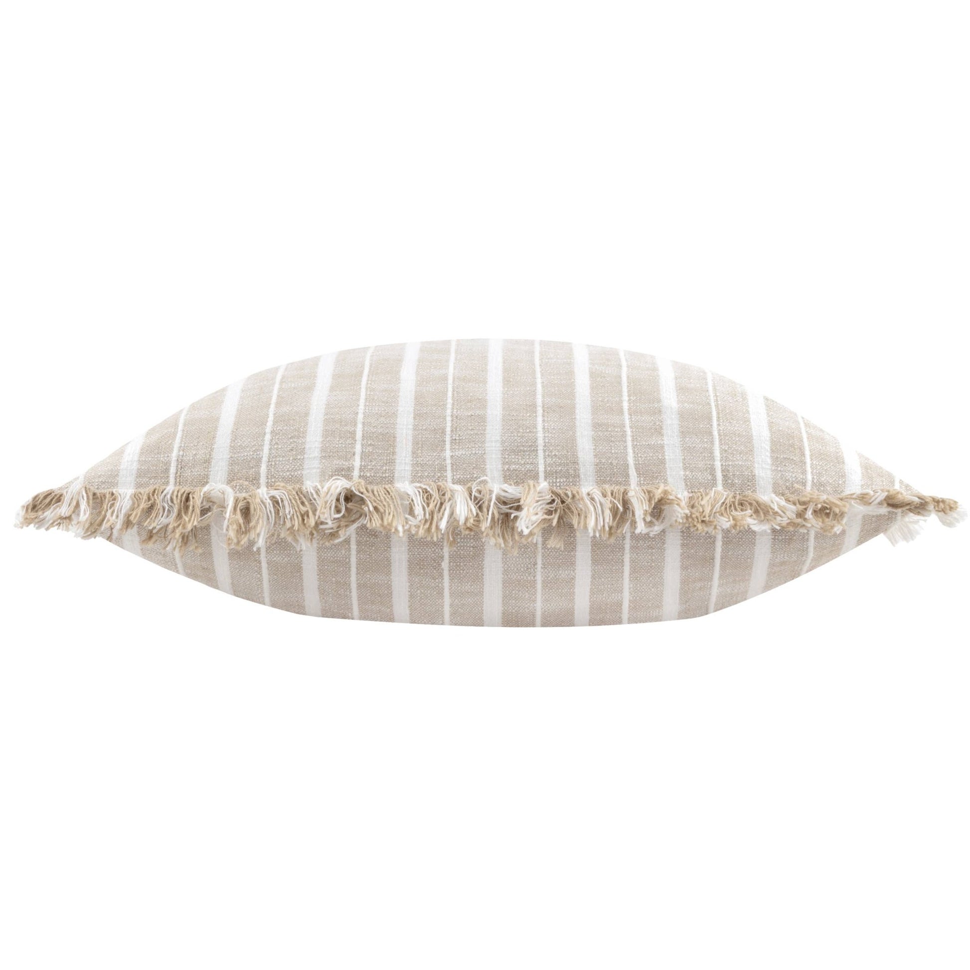 Bowman Striped Cushion Natural - MarramTrading.com