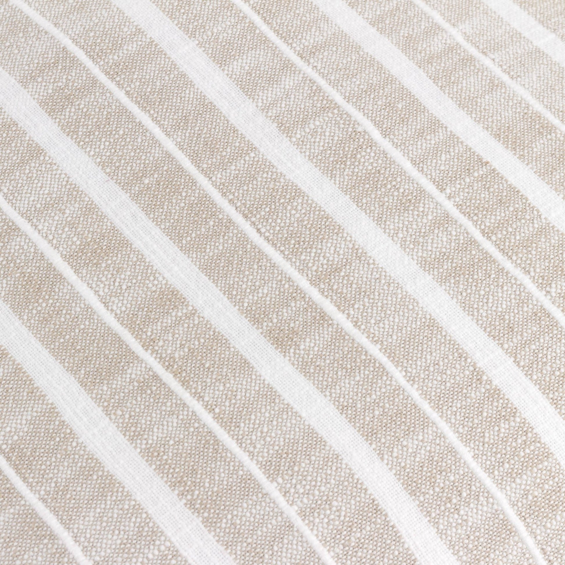 Bowman Striped Cushion Natural - MarramTrading.com