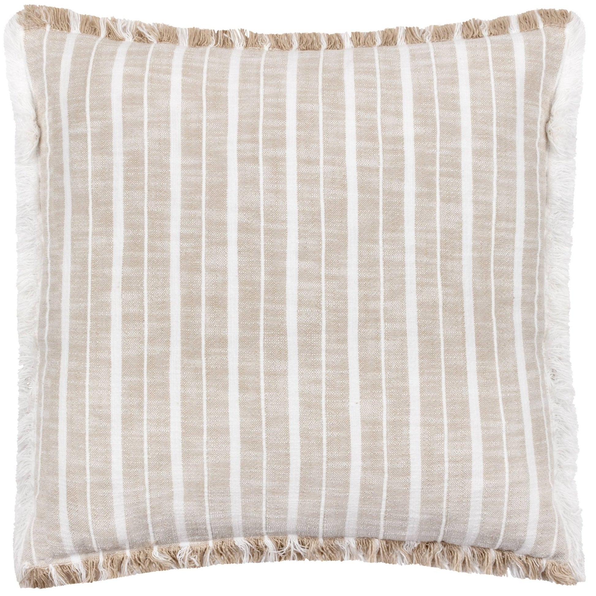 Bowman Striped Cushion Natural - MarramTrading.com