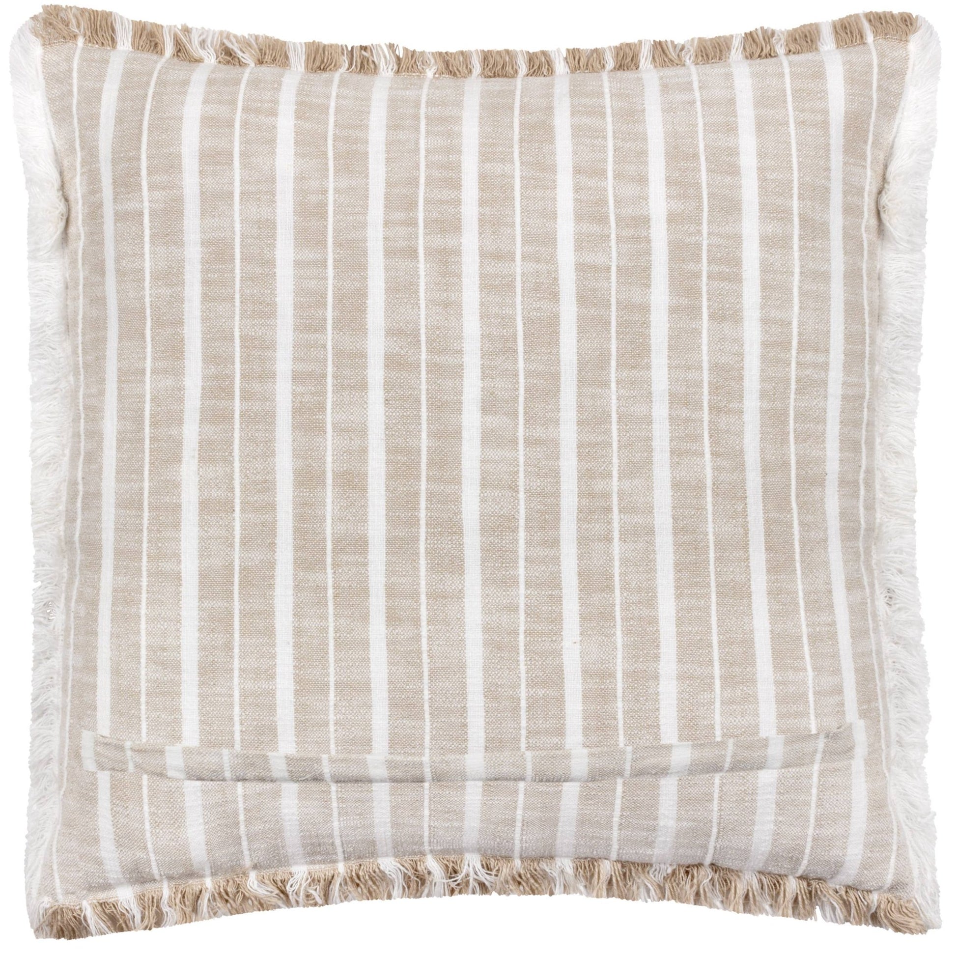 Bowman Striped Cushion Natural - MarramTrading.com