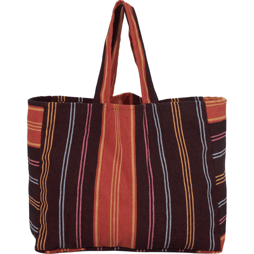Burnt Red Stripe Shopper - MarramTrading.com