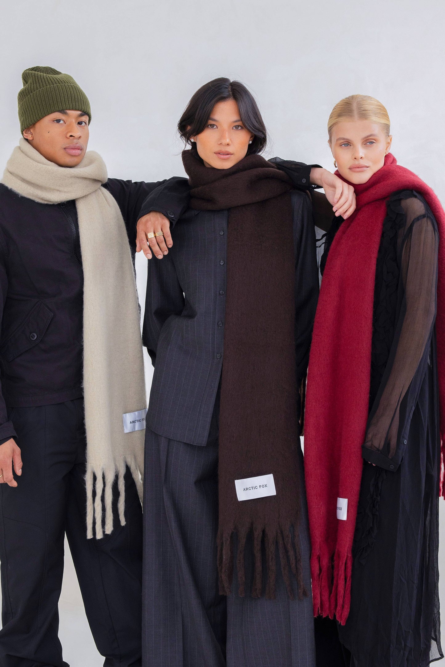 The Reykjavik Scarf - 100% Recycled - Ground Coffee - AW25