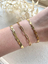 Load image into Gallery viewer, Waterproof 18k Gold Plated Braided Chain Bracelet
