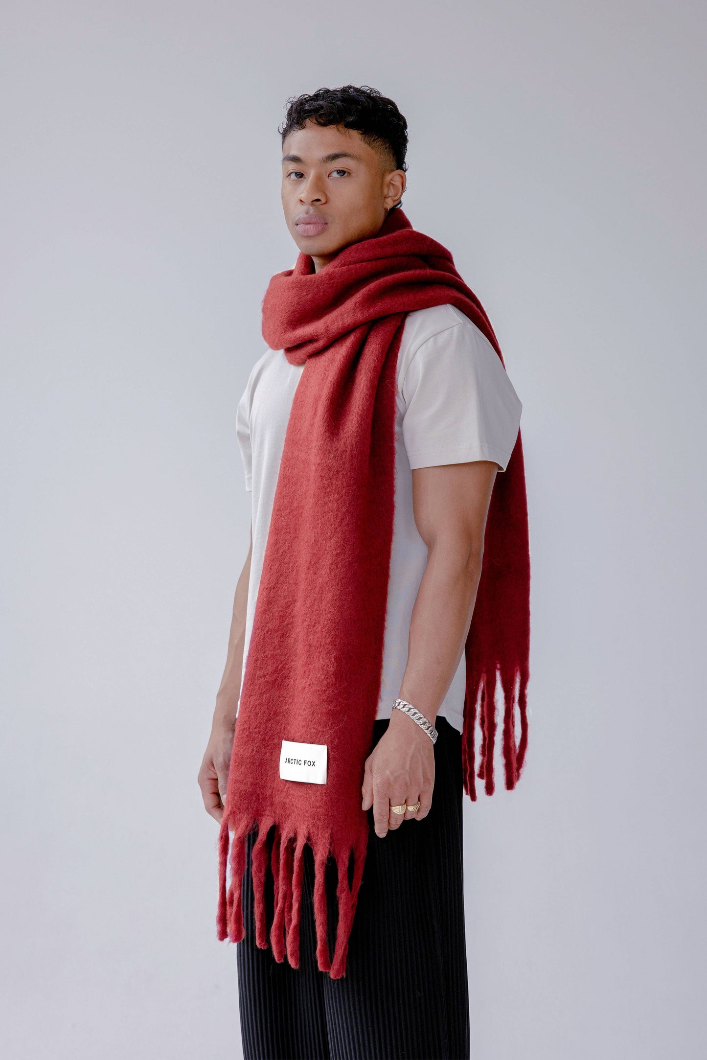 The Reykjavik Scarf - 100% Recycled - Burgundy