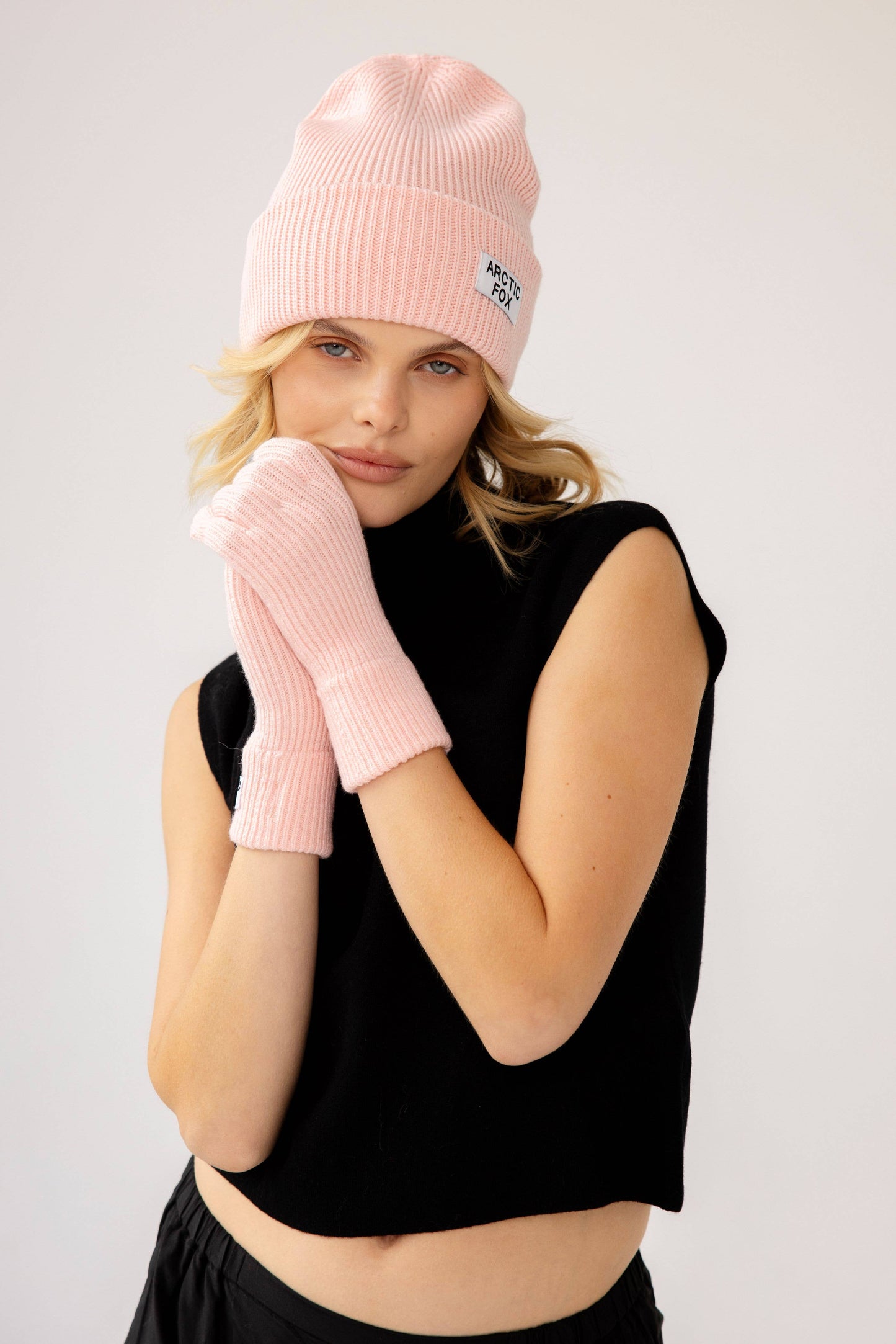 Recycled Bottle Beanie - Pastel Pink - AW24