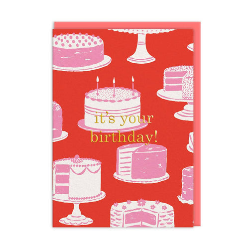 Cake Stands Happy Birthday Card - MarramTrading.com