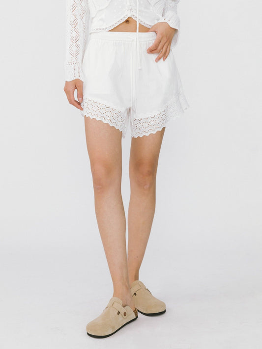 Casual Lace 100% Cotton Shorts - MarramTrading.com