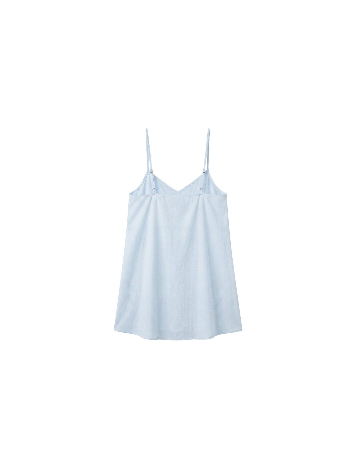 Lyocell-Blend V-Neck Pleated Camisole