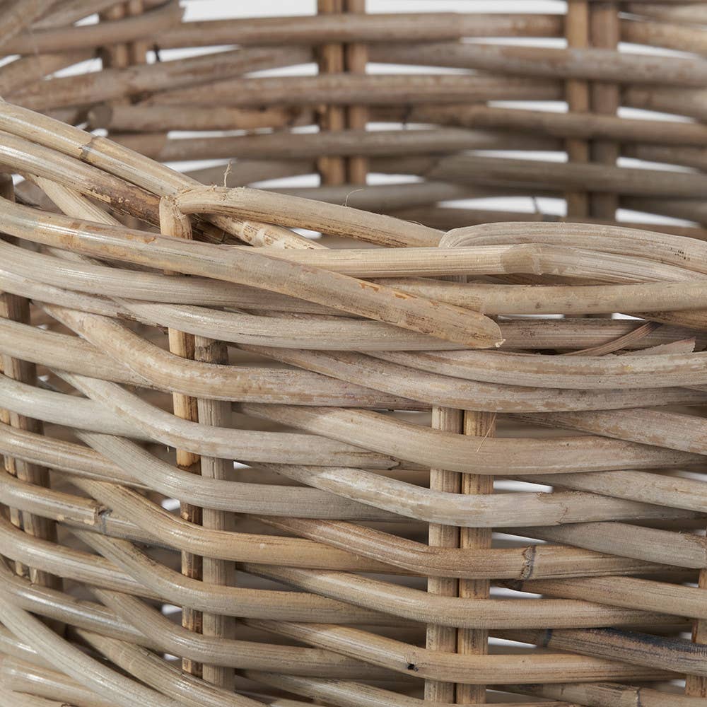 Kubu Rattan Round Waste Paper Bin