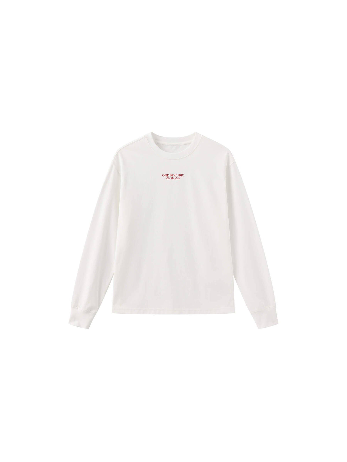 ONE BY CUBIC White Oversized Long Sleeved T-shirt