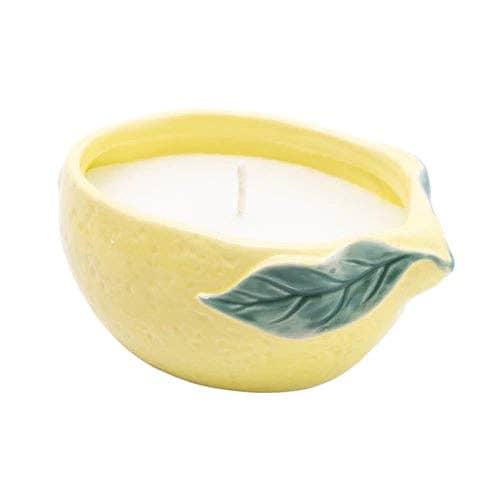 Ceramic Lemon Filled Candle - MarramTrading.com