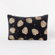 Load image into Gallery viewer, Gold Jungle Leaf Everyday Pouch
