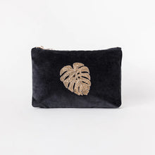 Load image into Gallery viewer, Gold Jungle Leaf Mini Pouch
