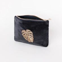 Load image into Gallery viewer, Gold Jungle Leaf Mini Pouch
