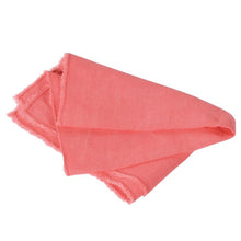 Load image into Gallery viewer, Set of 4 Coral Linen Napkins
