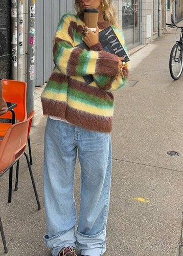 Cosy Stripes Mohair Sweater - MarramTrading.com