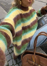 Load image into Gallery viewer, Cosy Stripes Mohair Sweater - MarramTrading.com
