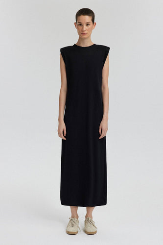 CREW NECK SLEEVELESS DRESS - MarramTrading.com