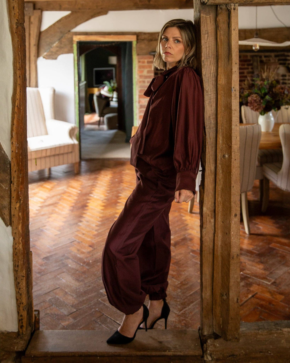 Frances Shirt | Burgundy