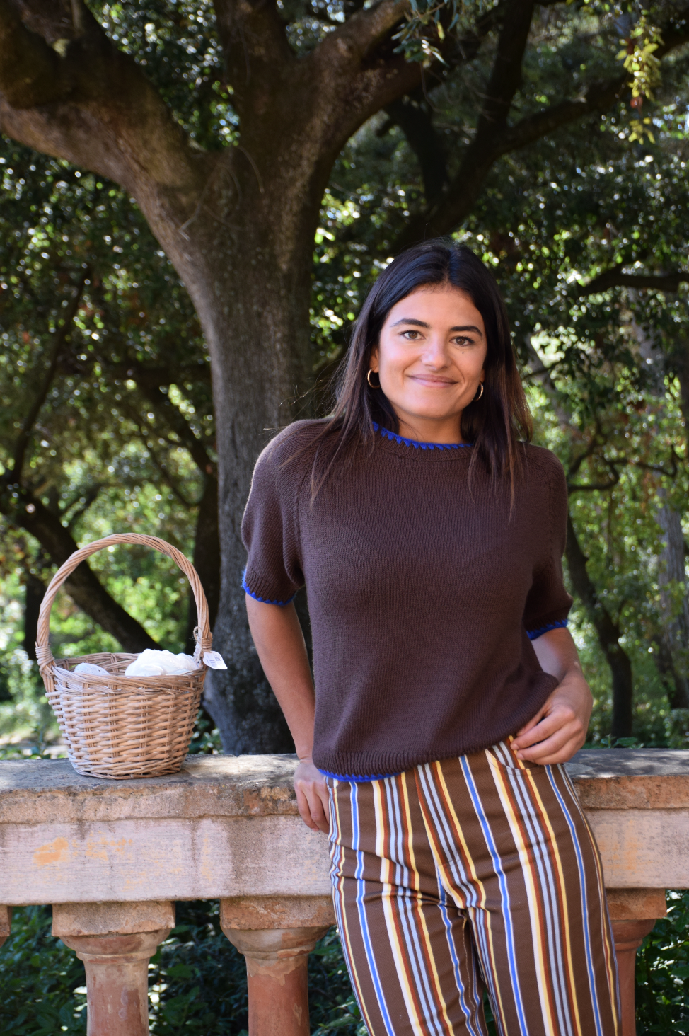 Joana Brown T-shirt: S