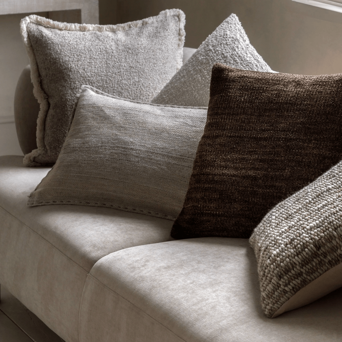 Delamere Cushion Natural - MarramTrading.com