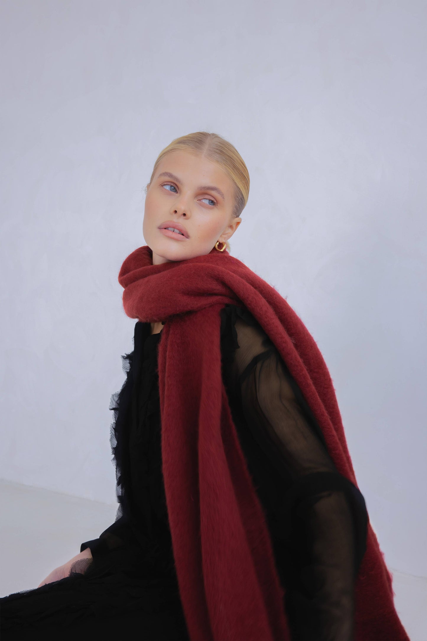 The Reykjavik Scarf - 100% Recycled - Burgundy