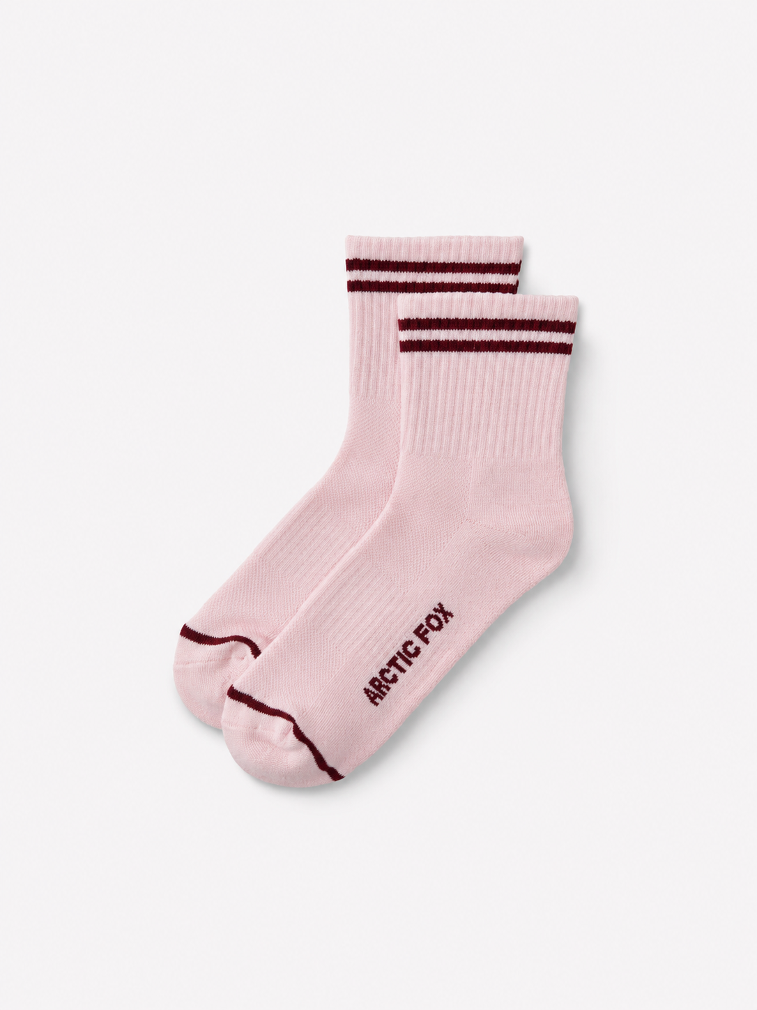 Striped Sock - 100% Bamboo - Pink Frost - AW26