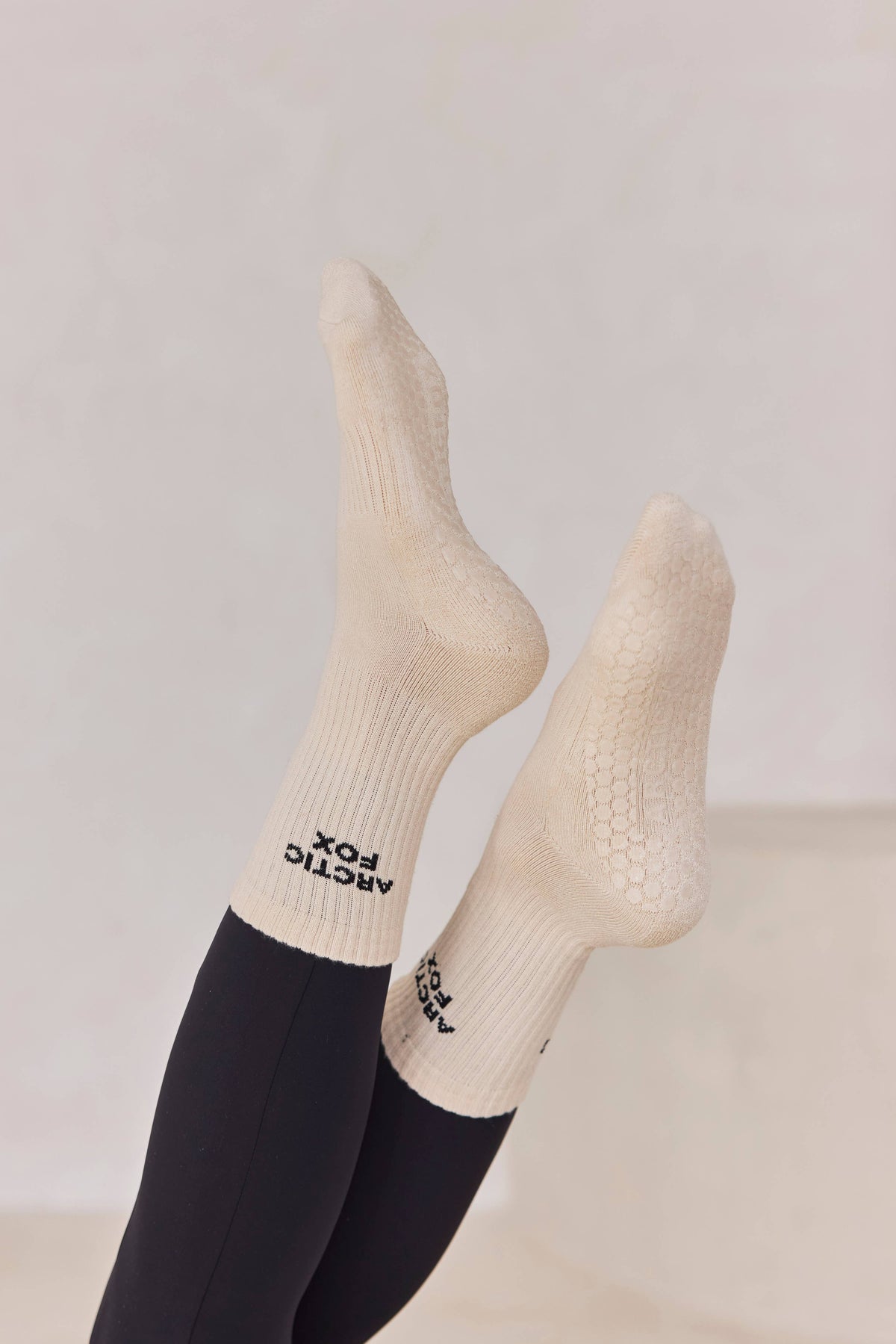 Sporty Pilates Grip Socks - 100% Bamboo  - Pale Lilac - AW26