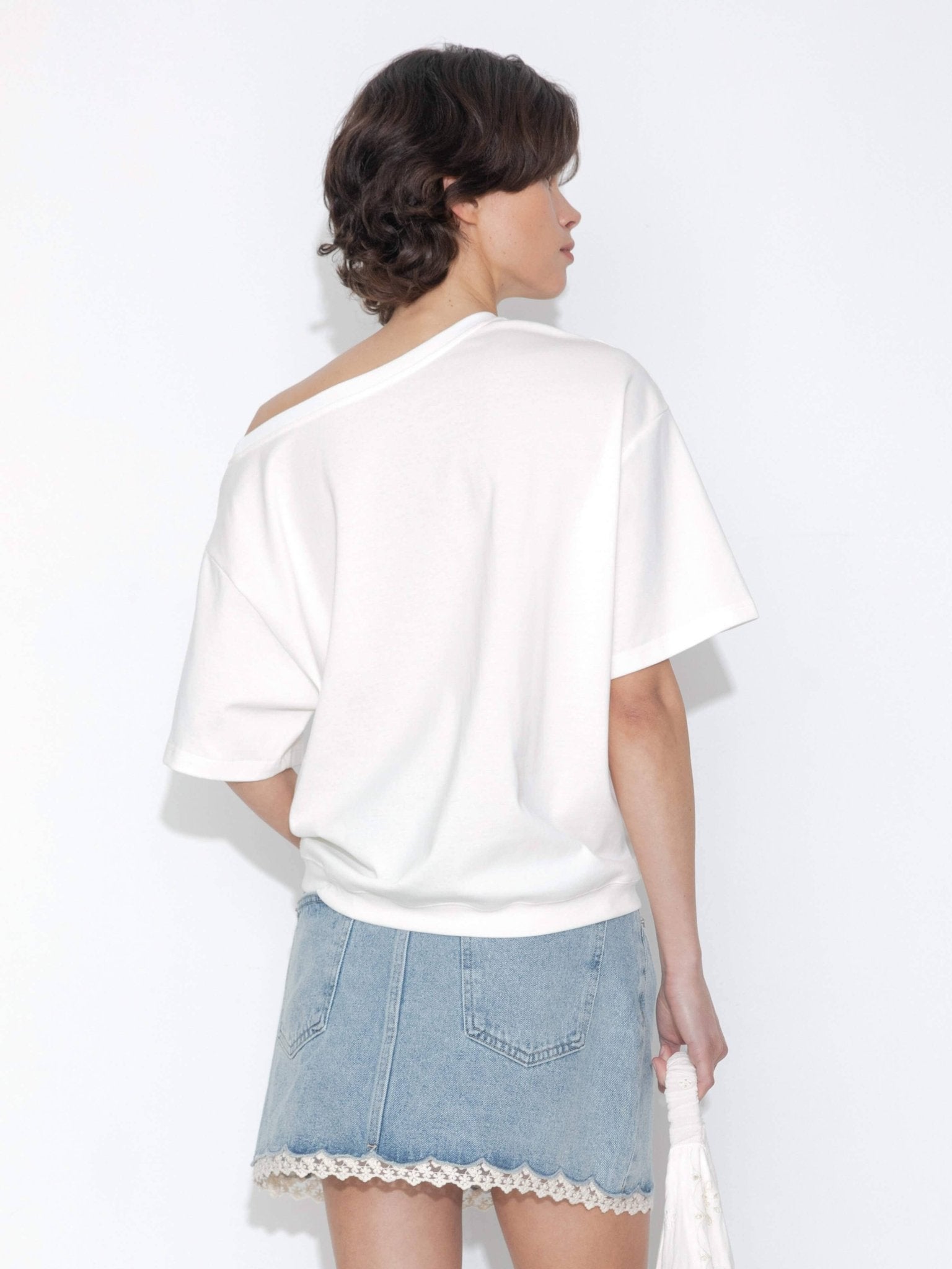 Embroidered Off - Shoulder Short - Sleeve Top - MarramTrading.com