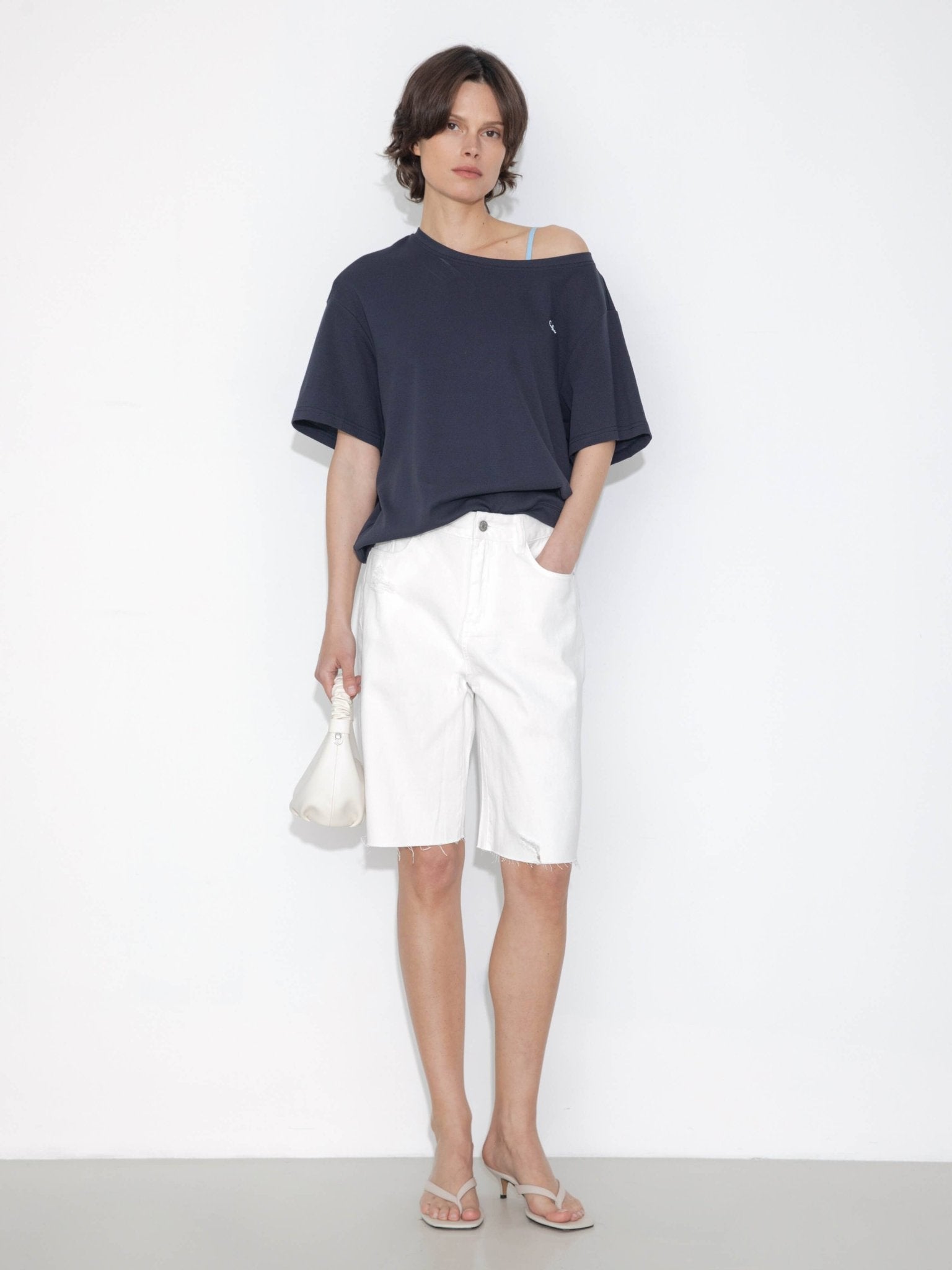 Embroidered Off - Shoulder Short - Sleeve Top - MarramTrading.com