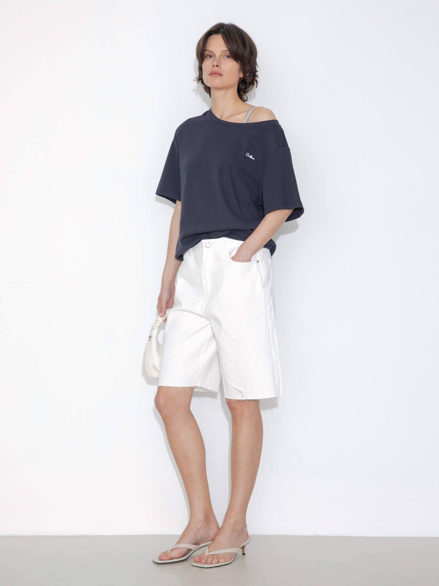 Embroidered Off - Shoulder Short - Sleeve Top - MarramTrading.com