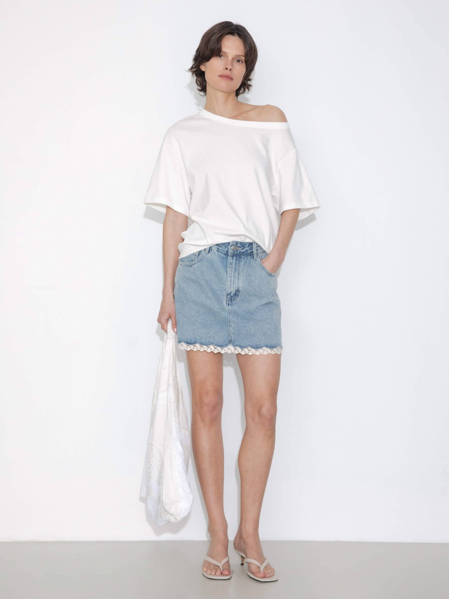 Embroidered Off - Shoulder Short - Sleeve Top - MarramTrading.com
