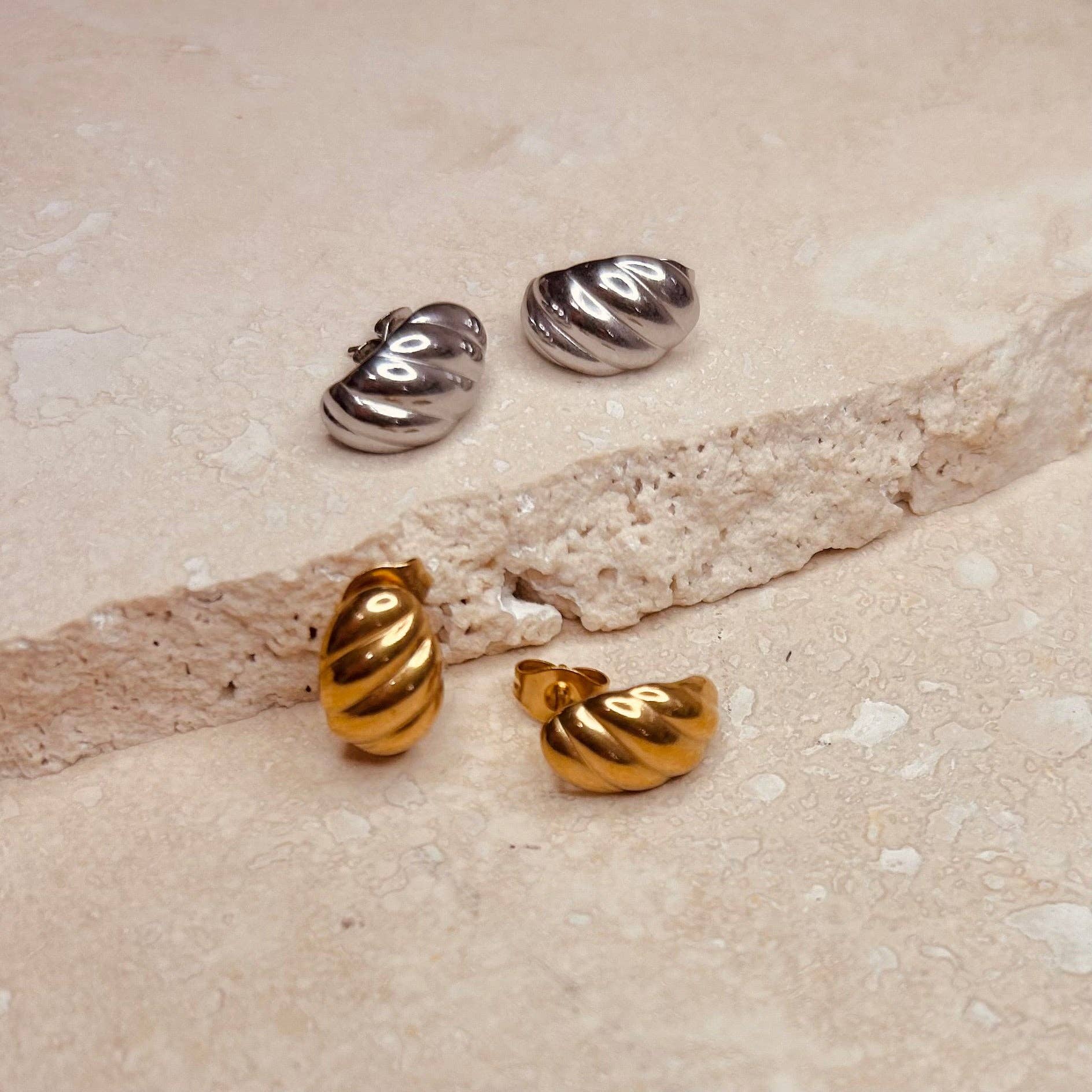 Everyday Croissant Studs - MarramTrading.com