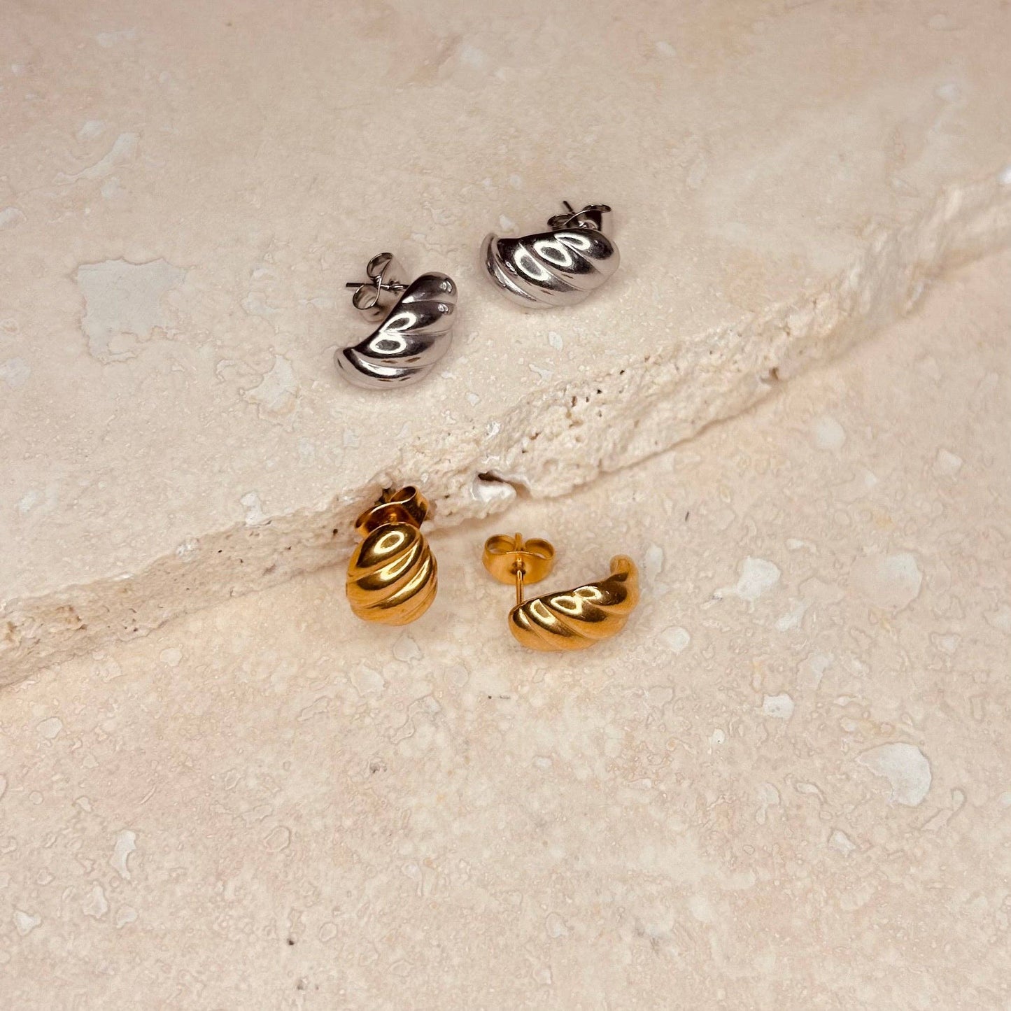 Everyday Croissant Studs - MarramTrading.com