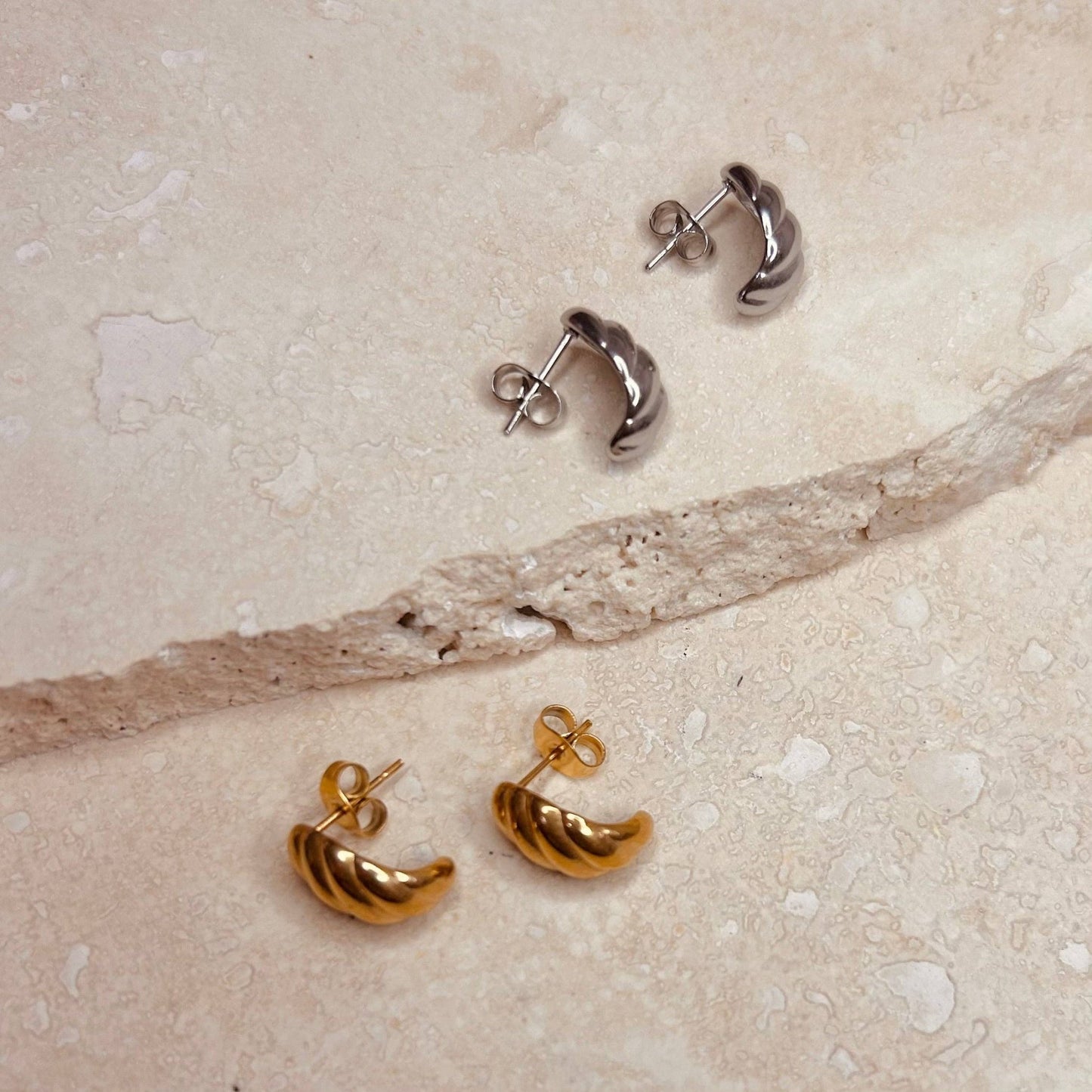 Everyday Croissant Studs - MarramTrading.com