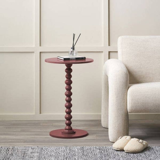 Mulberry Wood Bobble Side Table