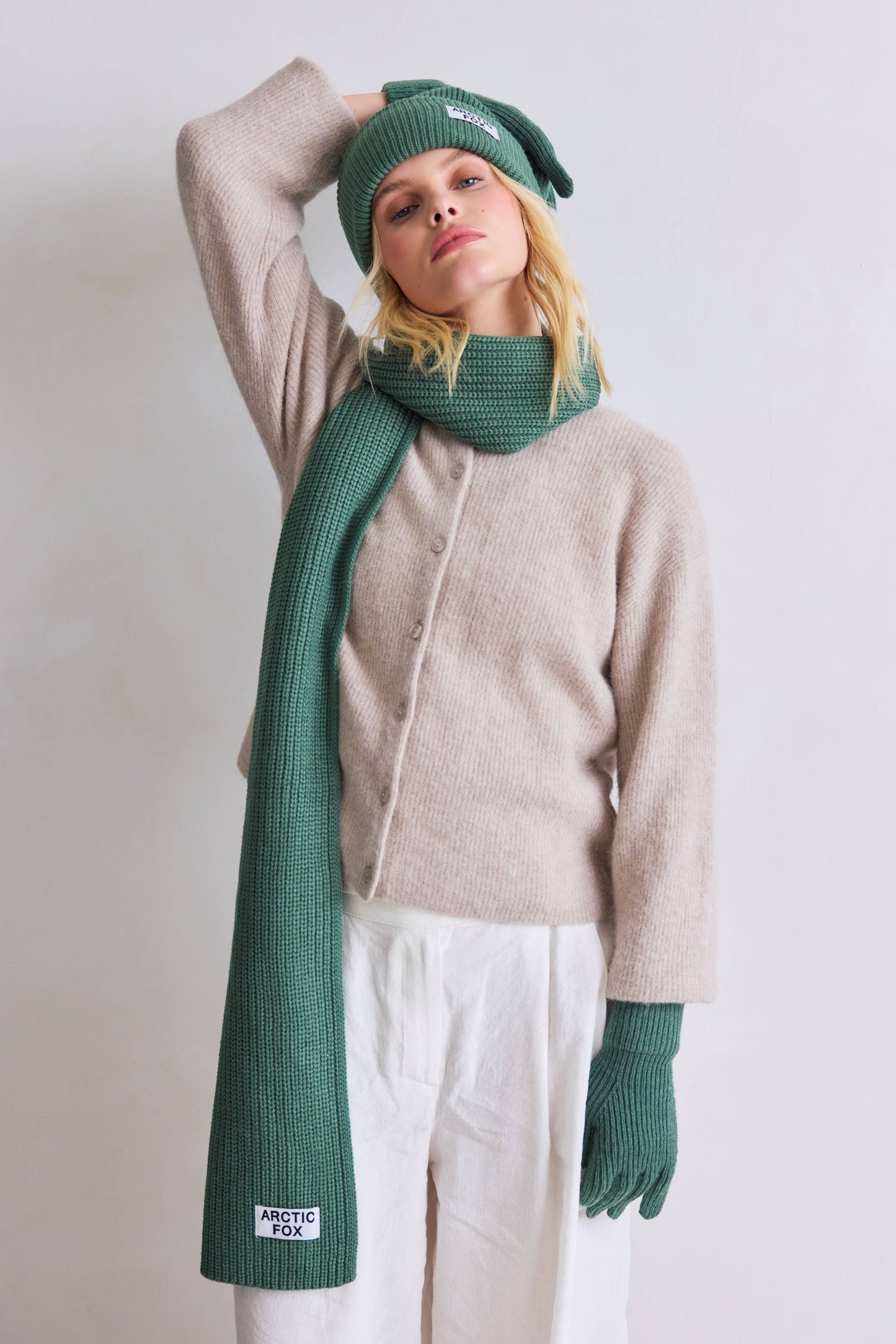 Recycled Bottle Gloves - Forest Fern