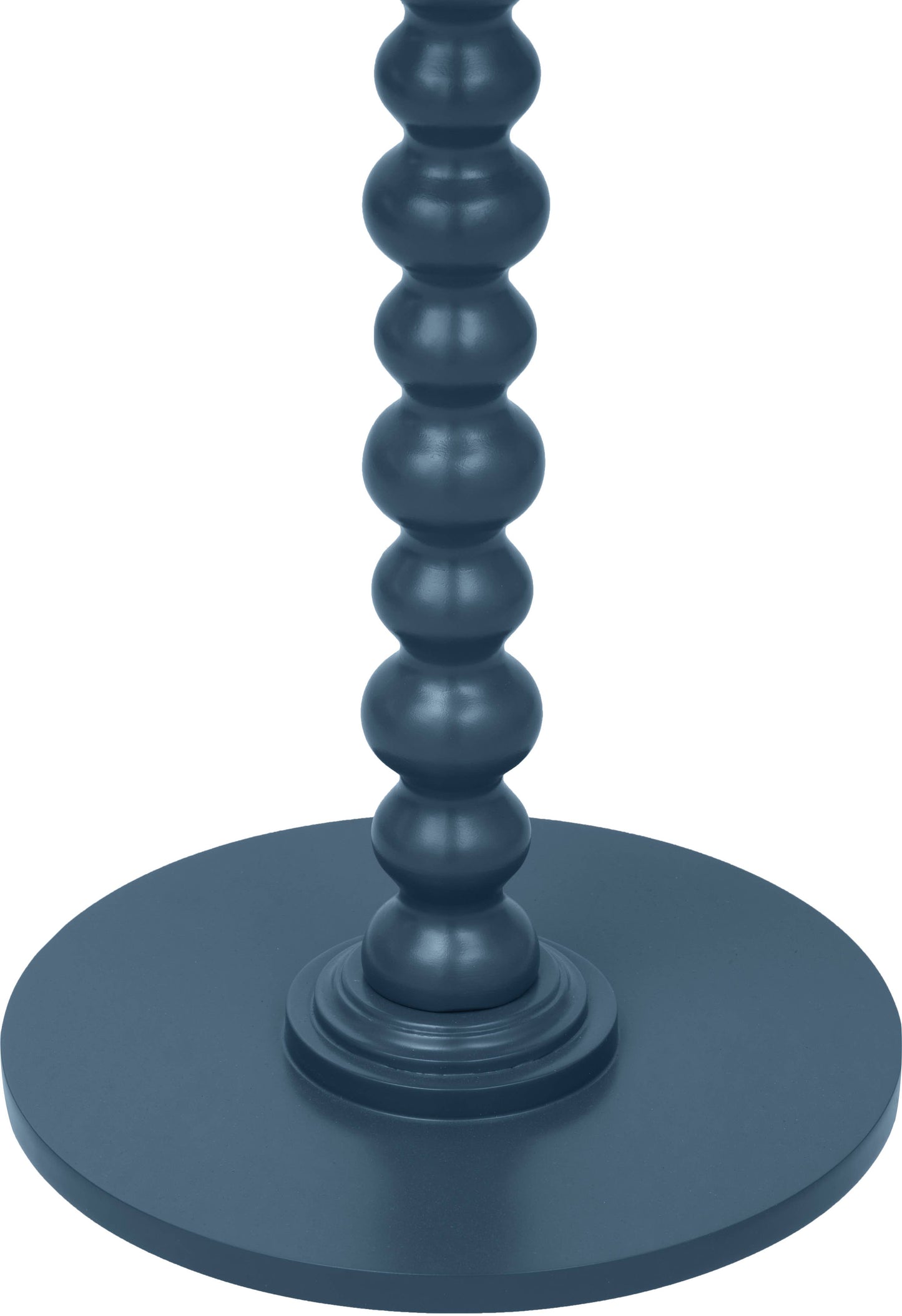 Navy Wood Bobble Side Table