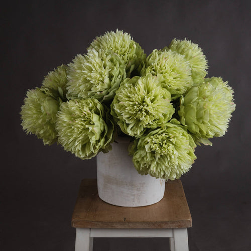 Faux Green Peony - MarramTrading.com
