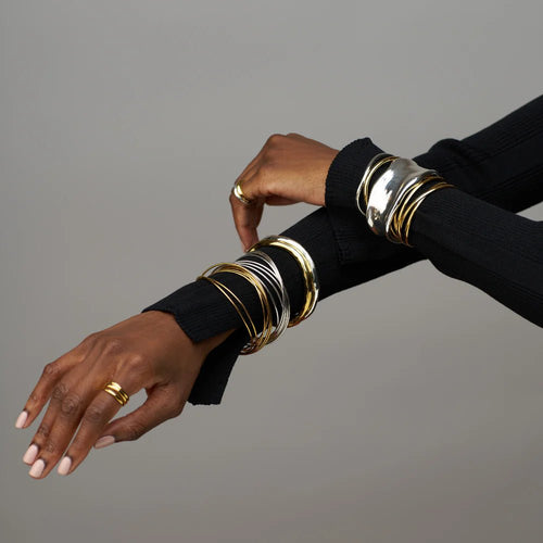Fine Multi Interlocking Bangles - MarramTrading.com