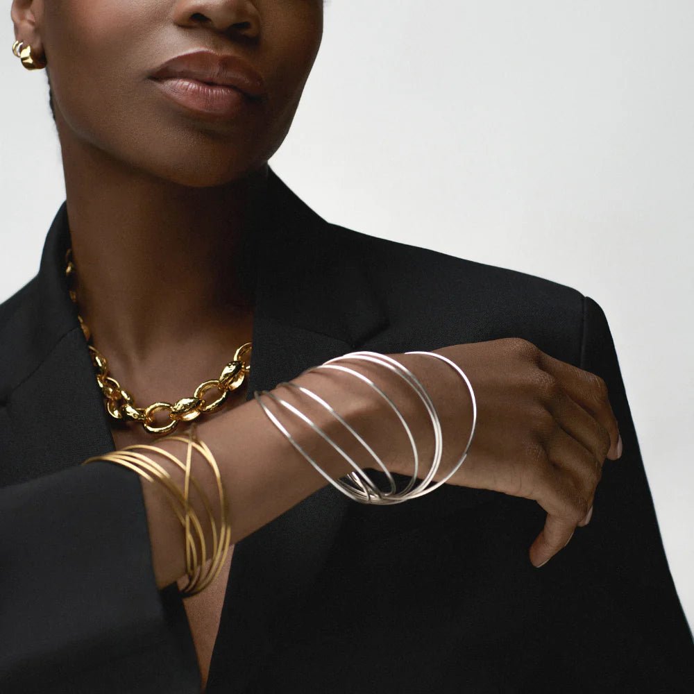 Fine Multi Interlocking Bangles - MarramTrading.com