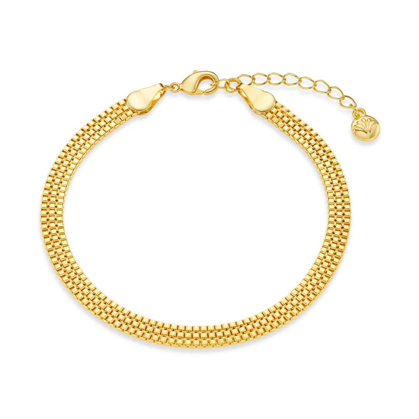 Flat Box Chain Bracelet - MarramTrading.com