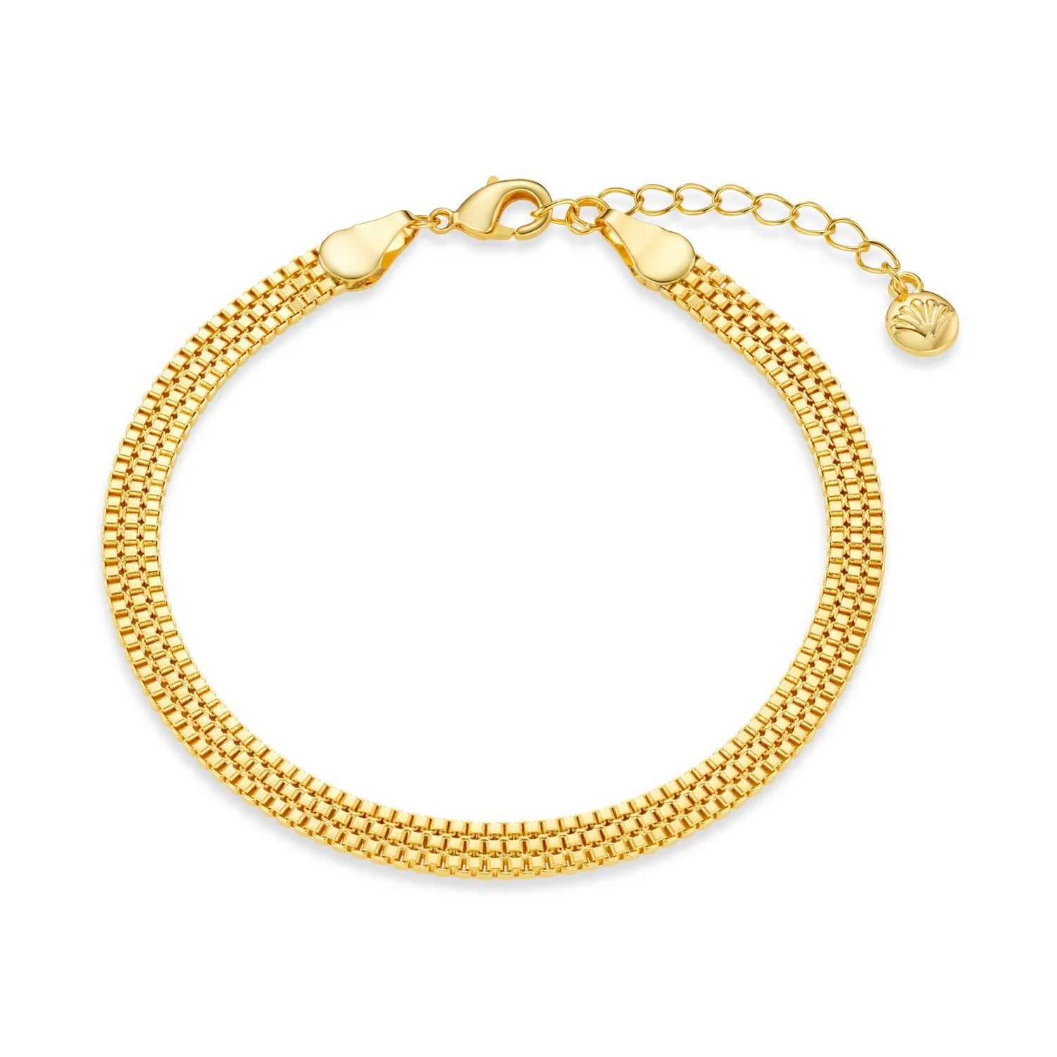Flat Box Chain Bracelet - MarramTrading.com