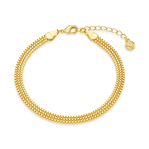 Flat Box Chain Bracelet - MarramTrading.com