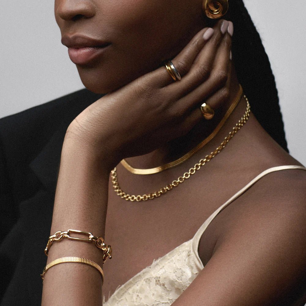 Flat Box Chain Bracelet - MarramTrading.com