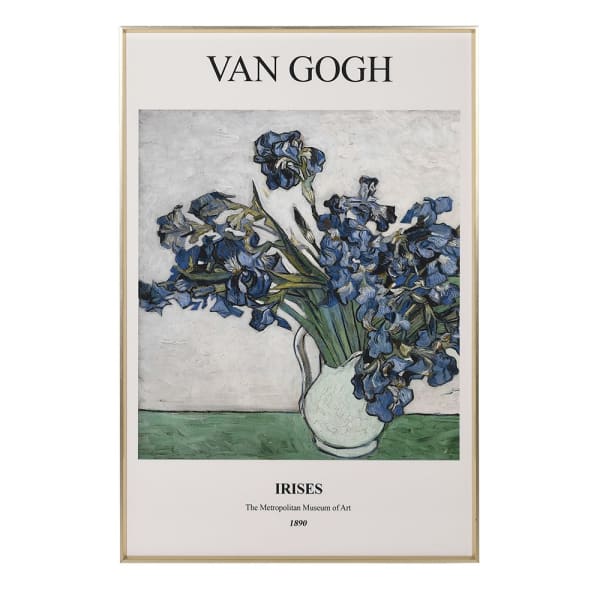 Framed Van Gogh Irises Print - MarramTrading.com
