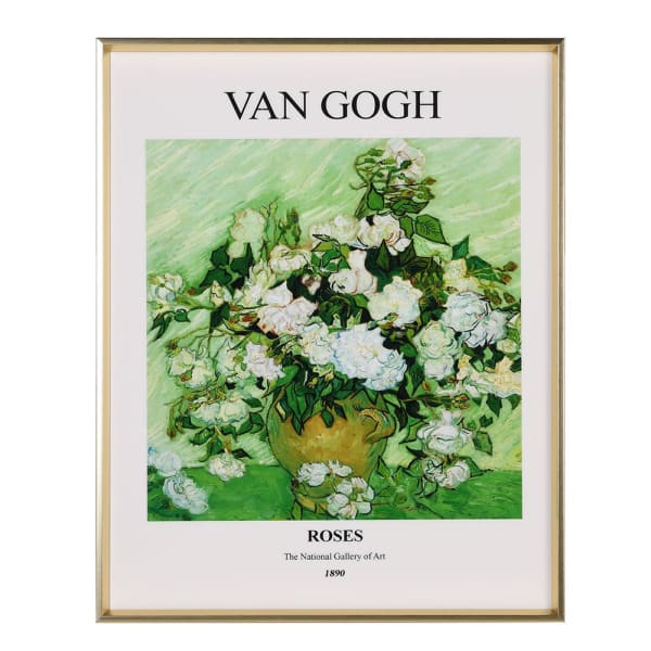 Framed Van Gogh Roses Print - MarramTrading.com